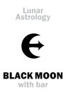 Astrology: Black MOON (with bar)