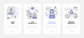Astrology concept - modern line design style banners