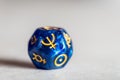 Astrology Dice with symbol of the planet Neptune