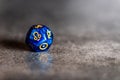 Astrology Dice with symbol of Rahu