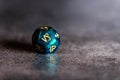 Astrology Dice with zodiac symbol of Capricorn