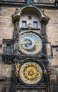 Astrology and esotericism. Ancient astronomical clock in Prague, Czech Republic Royalty Free Stock Photo