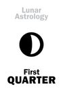 Astrology: First QUARTER of MOON