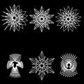 Astrology geometric pattern set pentogramm
