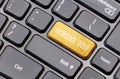 Astrology 2019 on golden enter key, of a black keyboard. Royalty Free Stock Photo