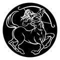 Horoscope Sagittarius Centaur Zodiac Sign Royalty Free Stock Photo