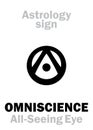 Astrology: OMNISCIENCE (All-Seeing Eye | Eye of Providence) Royalty Free Stock Photo