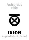 Astrology: planet IXION