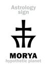 Astrology: planet MORYA Royalty Free Stock Photo