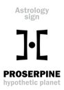 Astrology: planet PROSERPINE