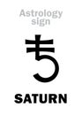 Astrology: planet SATURN