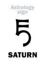 Astrology: planet SATURN