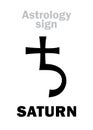 Astrology: planet SATURN