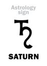 Astrology: planet SATURN