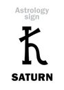 Astrology: planet SATURN