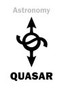 Astrology: QUASAR (Relict radiation) Royalty Free Stock Photo