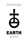 Astrology: Sign of EARTH (Globe/Orb)