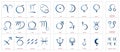 Astrology Symbols Calligraphic Set