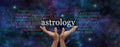 Astrology Website Header Royalty Free Stock Photo