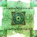 Astrology Zodiac (Atlantis) - Grungy background