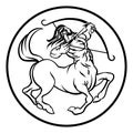 Horoscope Sagittarius Centaur Zodiac Sign Royalty Free Stock Photo