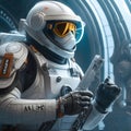 Astronaut, AI-Generatet Royalty Free Stock Photo