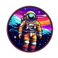 astronaut artemis project for t shirt print