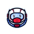 Astronaut cartoon cute robot gaming avatar vector mascot