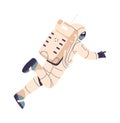 Astronaut character exploring outer space Royalty Free Stock Photo