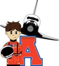 A is for Astronaut Royalty Free Stock Photo