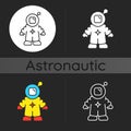 Astronaut dark theme icon