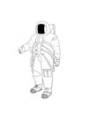 Astronaut digital drawing