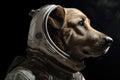 Astronaut dog. AI generated Royalty Free Stock Photo