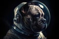 Astronaut dog. AI generated Royalty Free Stock Photo