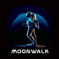 Astronaut doing moonwalk dancing activity