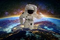 Astronaut. Elements of this image furnished by NASA. Royalty Free Stock Photo