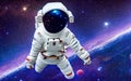 astronaut floating in the space - AI Generated