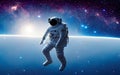 astronaut floating in the space - AI Generated