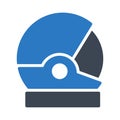 Astronaut glyph colour vector icon