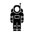 Astronaut Glyph Style vector icon which can easily modify or edit