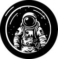 Astronaut - high quality vector logo - vector illustration ideal for t-shirt graphic