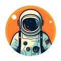 Astronaut Icon. Generative ai