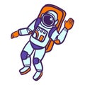 Astronaut icon, hand drawn style