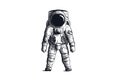 Astronaut on isolated background in black and white Royalty Free Stock Photo