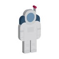 Astronaut Isometric vector icon which can easily modify or edit