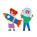 astronaut kids astronomy vector