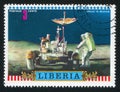 Astronaut and Lunar rover