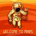 Astronaut on mars poster