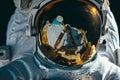 Astronaut mirror vision. Generate ai