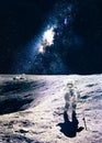 Astronaut on the moon